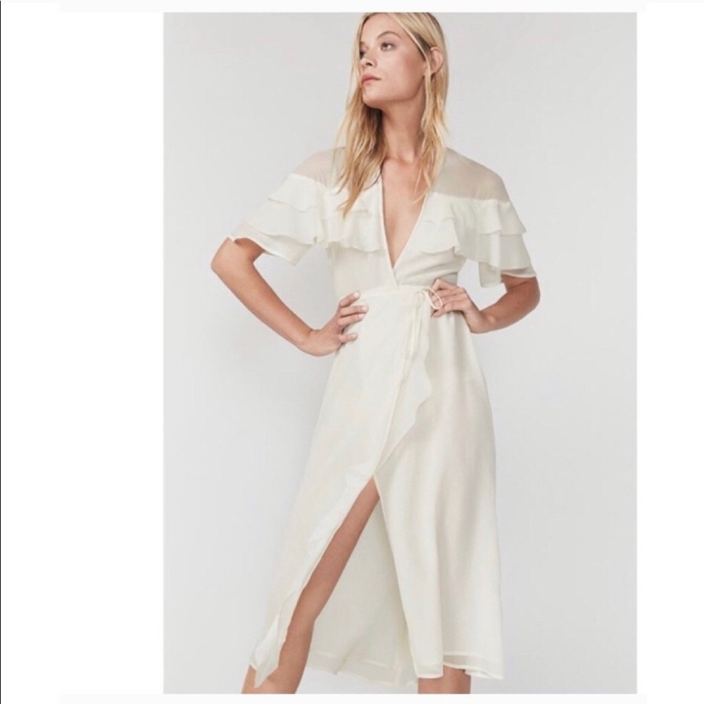 Reformation Garbo Dress in Ivory # wedding #brunch